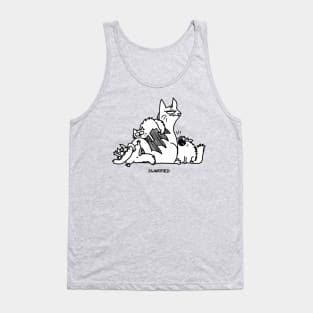 Cartoon Cat Swarmed Tank Top